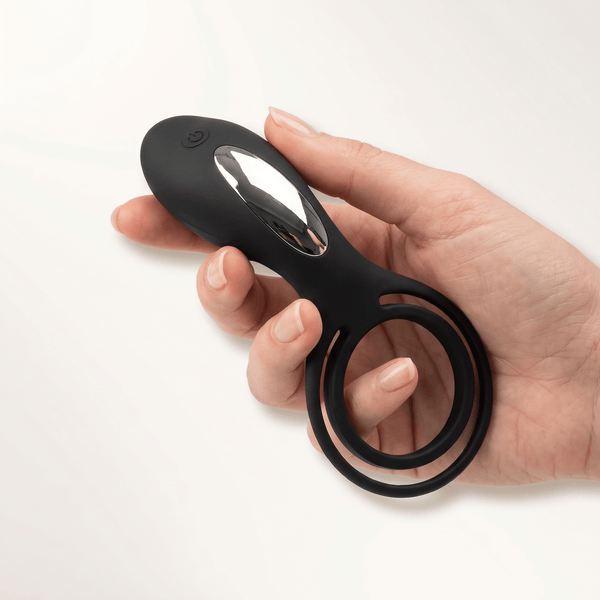 Vibrating Rechargeable Cock Ring - Doctor Love Zinger+ - Black
