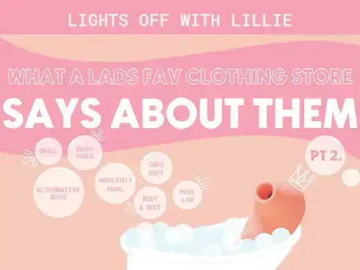 Pt 2. What A Lads Fav Clothing Store Says About Them