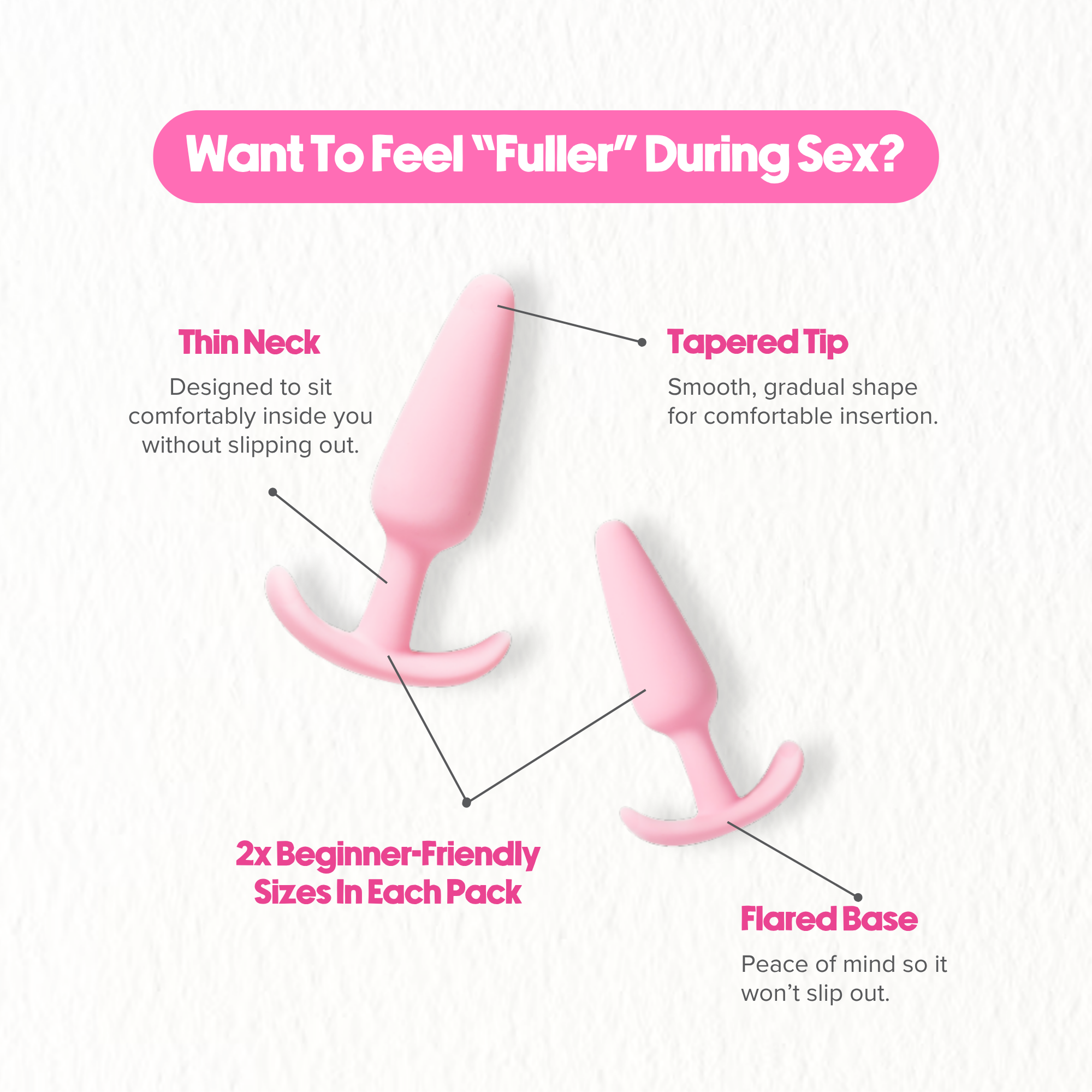 Beginner Butt Plug Set | Peaches Petite Silicone Duo | Girls Get Off Beginner Butt Plug Set | Peaches Petite Silicone Duo | Girls Get Off
