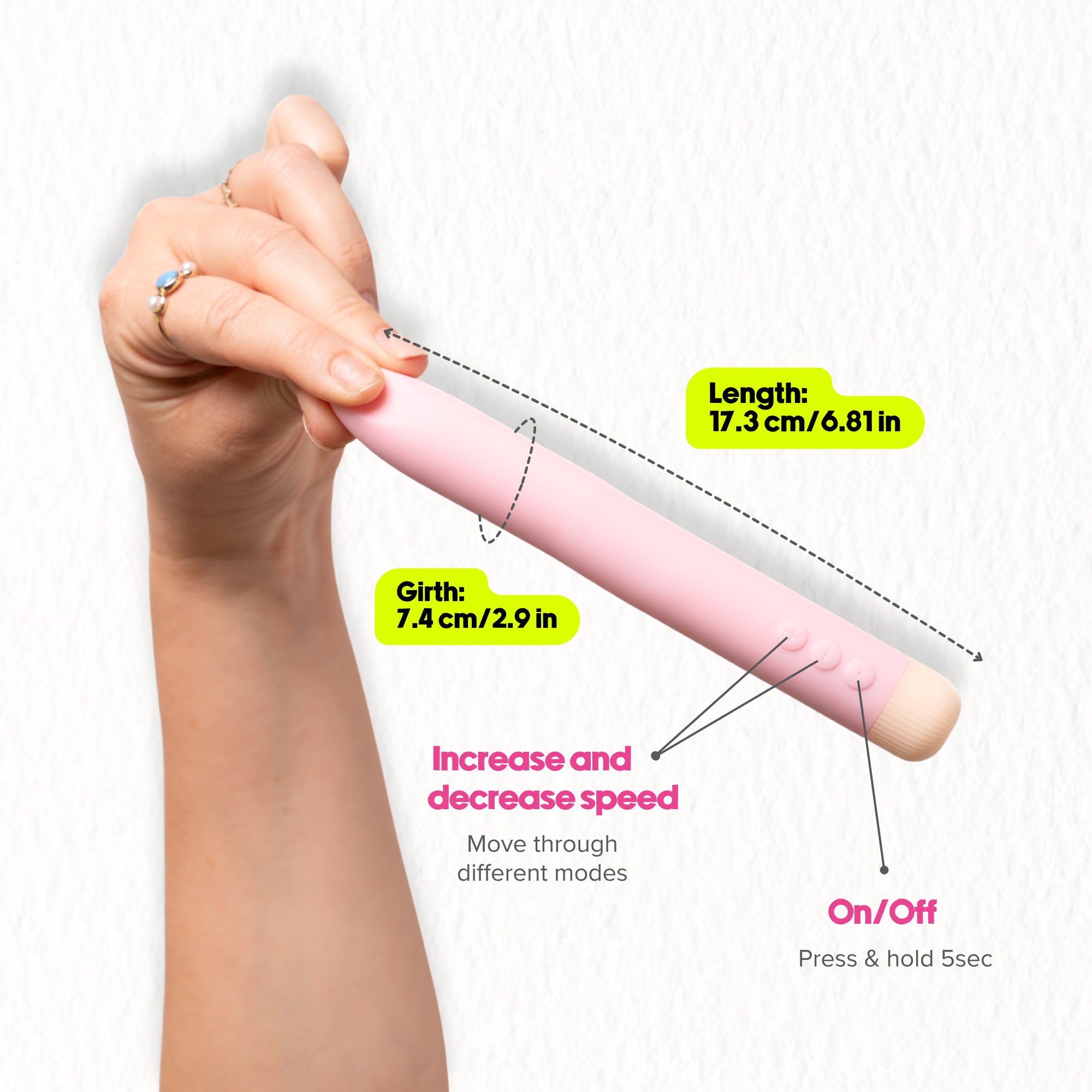 Bullet Vibrator | Lulu Long Bendable Pink Vibe | Girls Get Off Bullet Vibrator | Lulu Long Bendable Pink Vibe | Girls Get Off