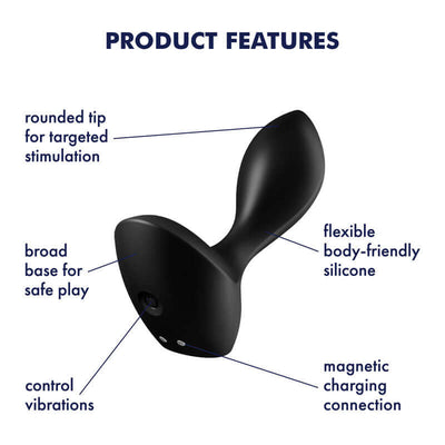 Satisfyer Backdoor Lover - USB Rechargeable Vibrating Butt Plug (alternate view)