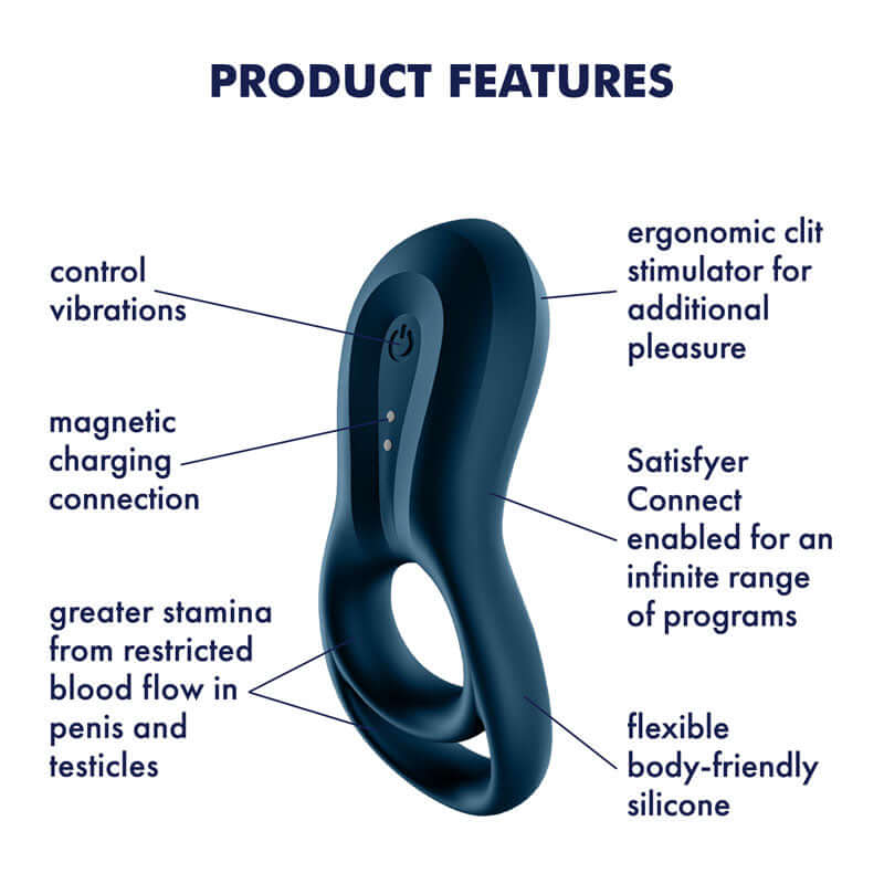Satisfyer Epic Duo App-Controlled Cock & Ball Ring