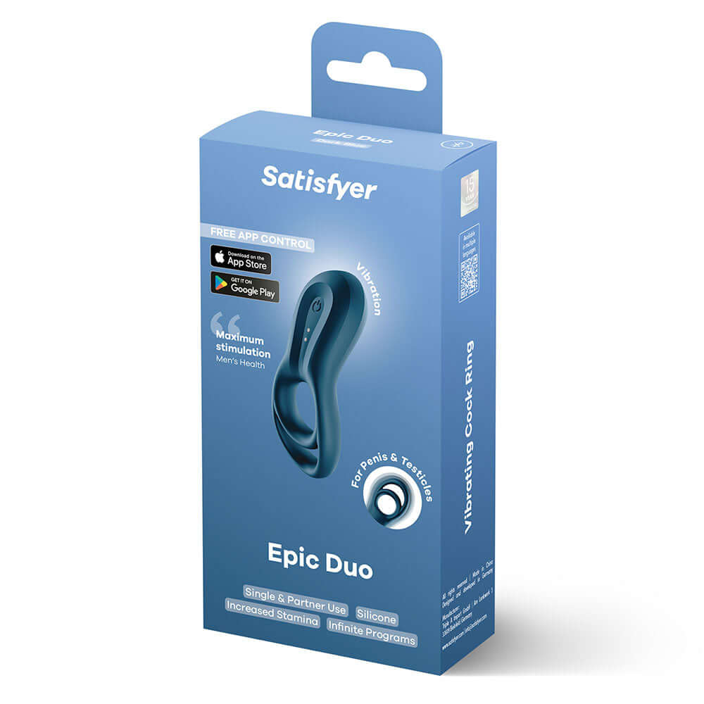 Satisfyer Epic Duo App-Controlled Cock & Ball Ring