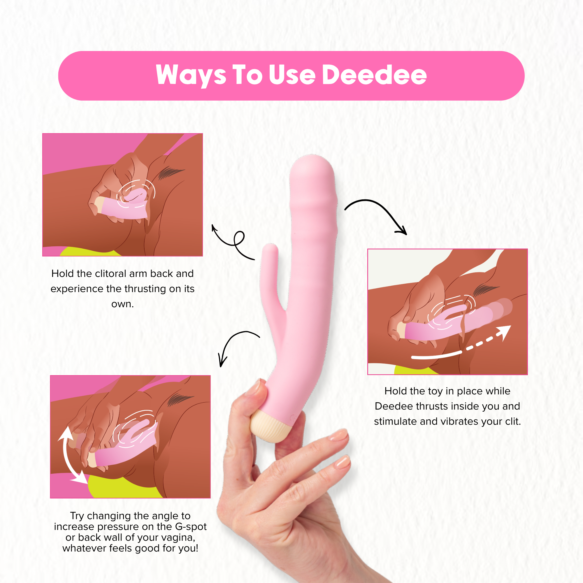 angela white sex toys Ayla Thrusting Rabbit Vibrator main image 0