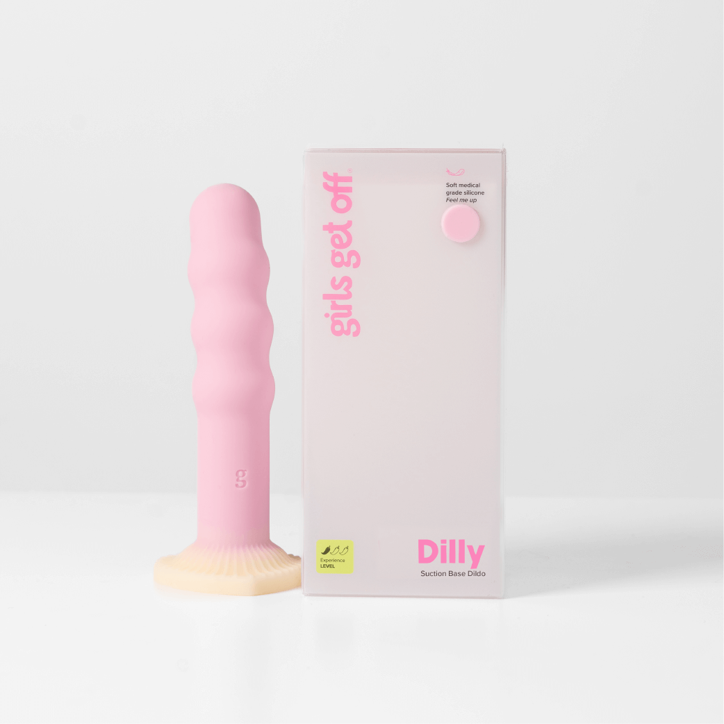 Suction Dildo | Dilly Hands-Free Pink Suction Cup | Girls Get Off Suction Dildo | Dilly Hands-Free Pink Suction Cup | Girls Get Off
