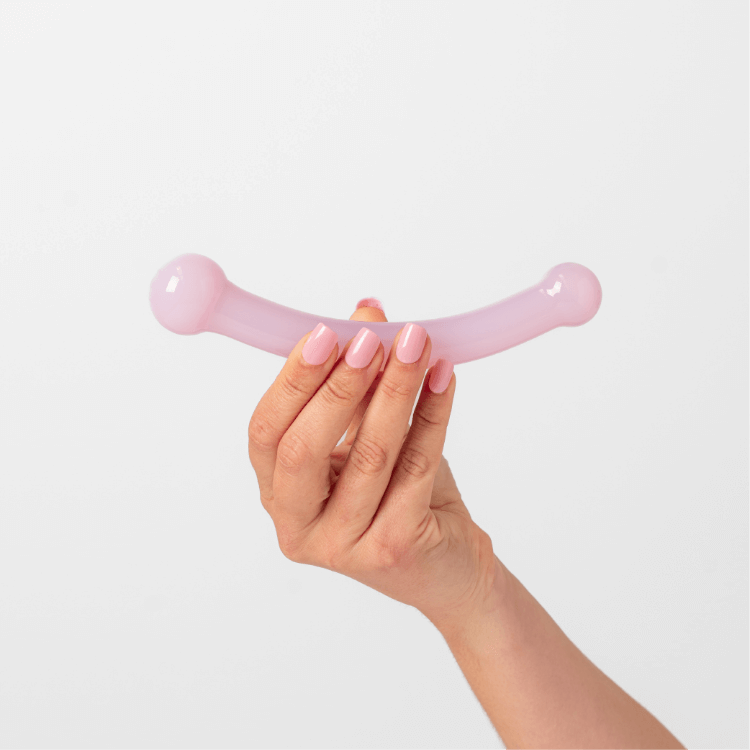 Glass Dildo | Elle Pink Double-Ended G-Spot Toy | Girls Get Off Glass Dildo | Elle Pink Double-Ended G-Spot Toy | Girls Get Off