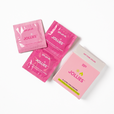 Girls Get Off Get Your Jollies 3x Ultra Thin Condoms With Cooling And Warming Lube For Her