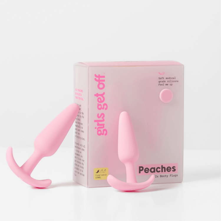 Beginner Butt Plug Set | Peaches Petite Silicone Duo | Girls Get Off Beginner Butt Plug Set | Peaches Petite Silicone Duo | Girls Get Off