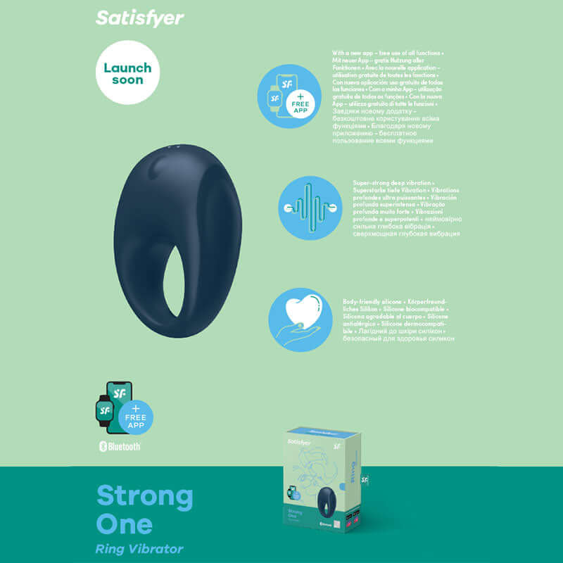 Satisfyer Strong One App-Controlled Vibrating Cock Ring