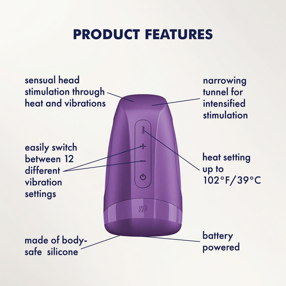 Satisfyer Men Heat Vibration Heating & Vibrating Masturbator