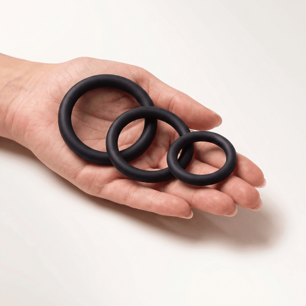 Cock Ring Set - Spartacus Nitrile - Black