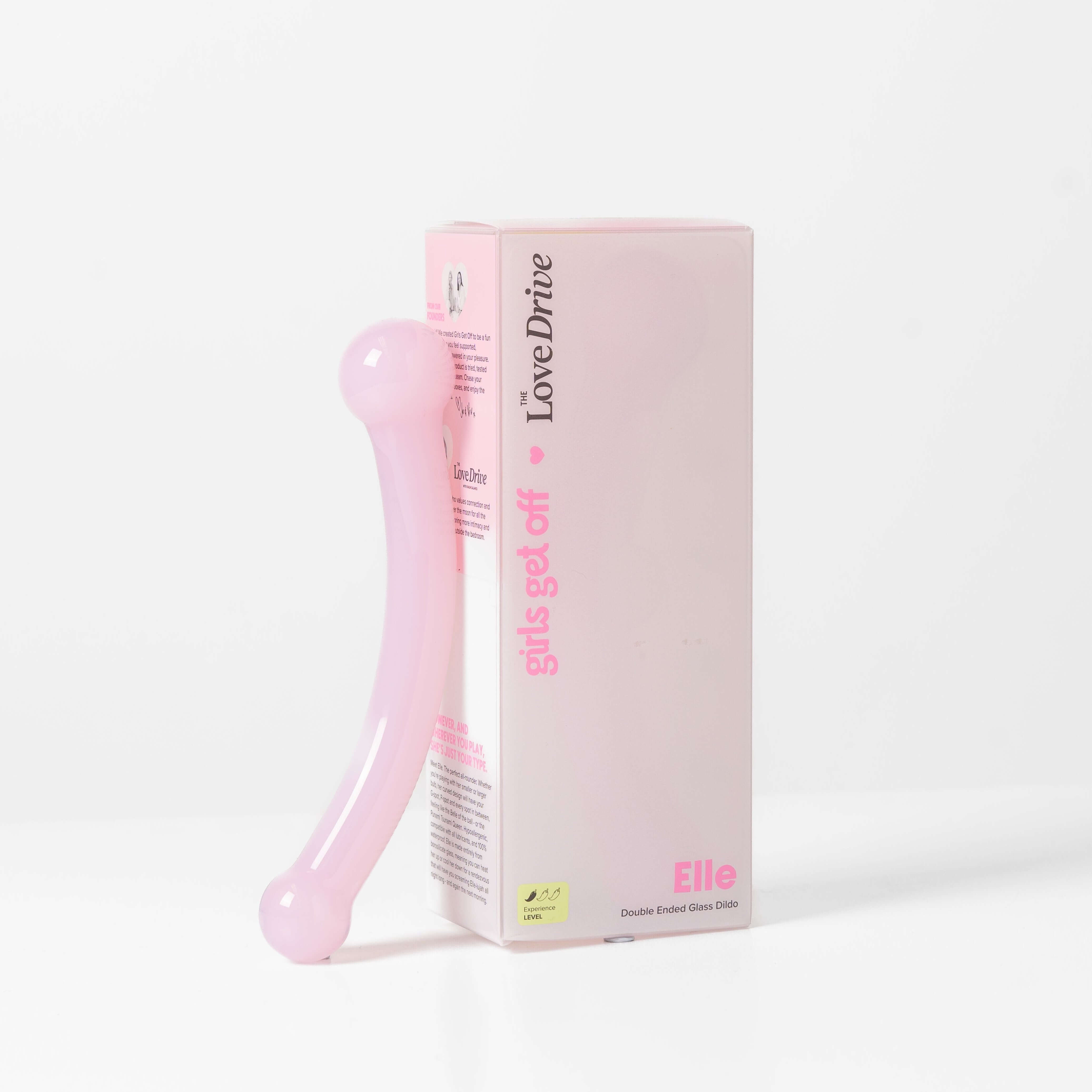 Glass Dildo | Elle Pink Double-Ended G-Spot Toy | Girls Get Off Glass Dildo | Elle Pink Double-Ended G-Spot Toy | Girls Get Off