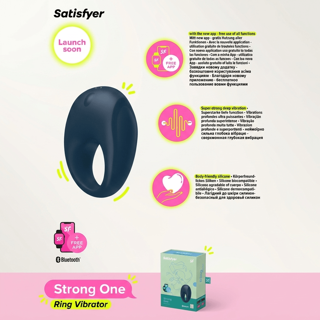 Satisfyer Strong One App-Controlled Vibrating Cock Ring
