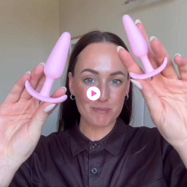 Beginner Butt Plug Set | Peaches Petite Silicone Duo | Girls Get Off Beginner Butt Plug Set | Peaches Petite Silicone Duo | Girls Get Off